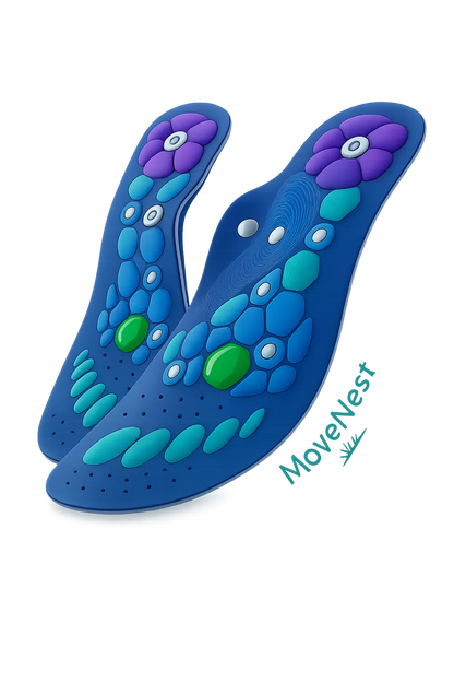 MoveNest Magnetic Insoles – Support for Foot Comfort and Circulation