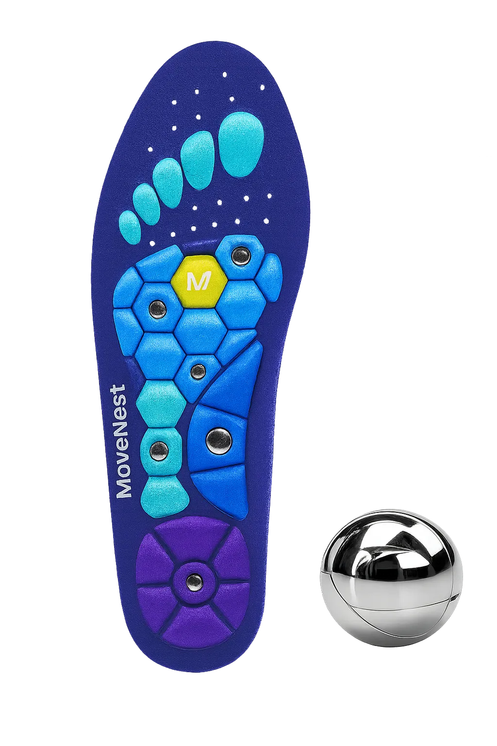 MoveNest Magnetic Insoles – Support for Foot Comfort and Circulation